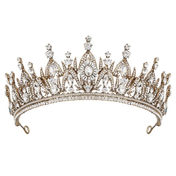 

headbands tiaras and crowns for women vintage queen headband princess crown wedding hair accessories bride bronze drop delive sexyhanz amofg, Silver