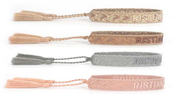 

jewelry bracelets handmade bangles signature embroidered color cotton brace, Black