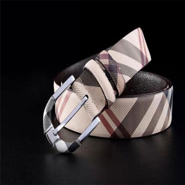 

mens designer belts jeans casual belt mens plaid business belt2546, Black;brown