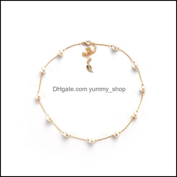 

pendant necklaces pearl necklace crystal simation white mtilayer ladies wedding bridesmaid temperament three styles 12pcs drop delive dhfw6, Silver
