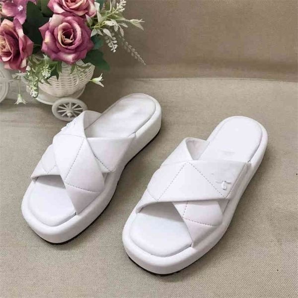 

slippers home three corner standard thick bottom slipper leisure anti slip cross raised flat slippers in spring and summer of, Black