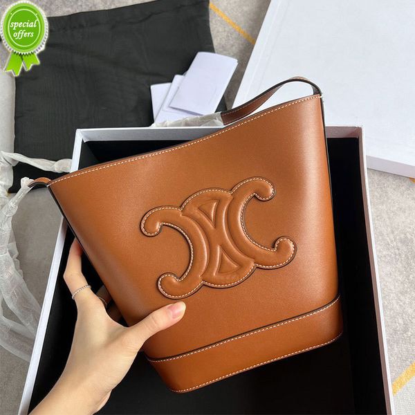 

designer clutch bag evening clutches luxury handbags triumphal arch leather bucket women's 2022 summer new canvas solid msenger shoulde