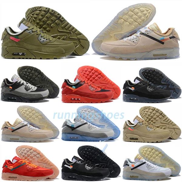 

90 90s off running shoes sneaker desert ore red black brown airo 2021 fashion designer classic men women man woman athletic tenis train256o
