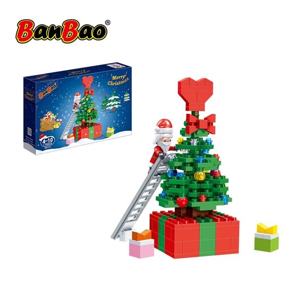

blocks banbao year merry christmas bricks toys christmas tree santa claus model building blocks gift for children friend 5316 220905