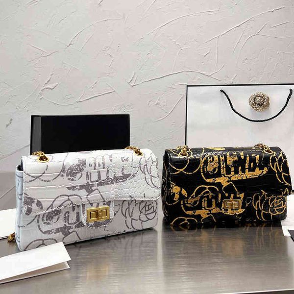 

cc bag shopping bags designer classic 2.55 painted women quilted shoulder luxury designers flap crossbody colored drawing brand high quality