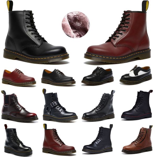 

snow boots men women winter leather fur ankle half navy blue red bordeaux green booties fashion keep warm booties triple black white man wom