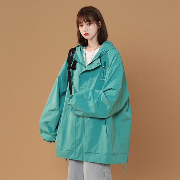 

women s jackets kurtka kobiety ponadgabarytowych pena rkaw stae z kapturem kurtki damskie babie lato koreaski mody wiatroodporne paszcze kob, Black;brown