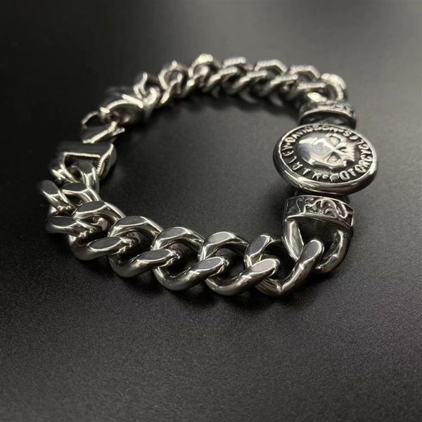 

316 stainless steel biker harley bracelet for men s jewelry2852, Golden;silver