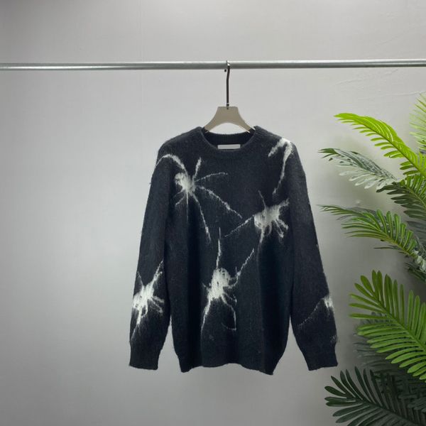 

men's plus size sweaters hoodies in autumn / winter 2022acquard knitting machine e custom jnlarged detail crew neck cotton hs4d24, Black;brown