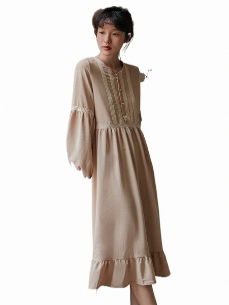 

casual dresses dazy guipure lace insert lantern sleeve ruffle hem smock dress c8ch#, Black;gray