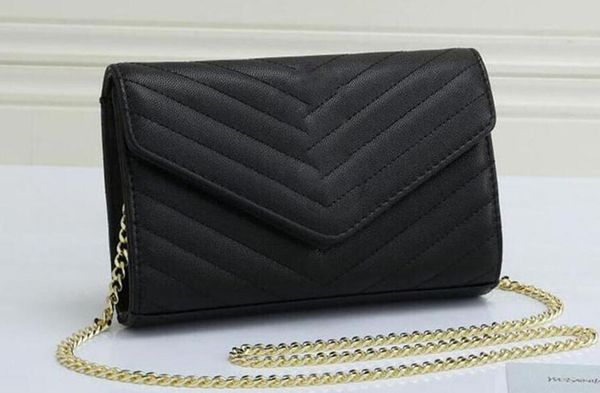 

2022 women loulou bag handbag flap gold silver chain shoulder bags luxury designers tote lady clutch messenger evening crossbody purse, Black;red