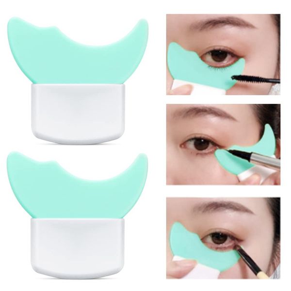 

eyeliner template silicone eyelash baffle eyeliner aid tool eyebrow shaper mascara shield applicator guard pads s269