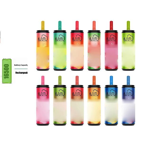 17350 battery fluum bar disposable e cigarettes 6000 puffs vape pen 15ml pre-filled mesh coil pods cartridge 600mah rechargeable vaporizer a