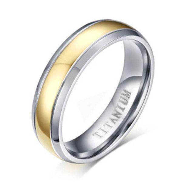 

silver gold mens womens titanium steel wedding band rings engraving253j