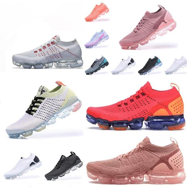 

vapor knit max 2 0 volt air fly 1 0 shoes mens runnings women breathable maxes black white casual sports sneakers shoes313p, Black;brown