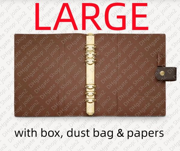 

r20106 large ring agenda cover wallet card holder planner diary flower canvas #518, Red;black