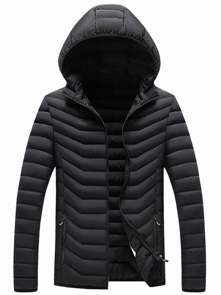 

men's down & parkas men zip up detachable hooded puffer coat y6a2#, Black