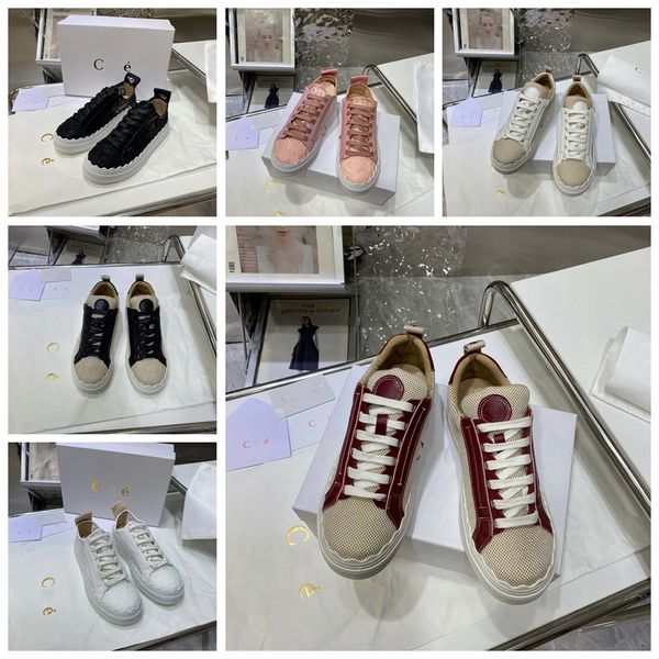 

fashion r shoes real leather handmade canvas multicolor gradient technical sneakers women famous shoe trainers by brand s182 02, Black