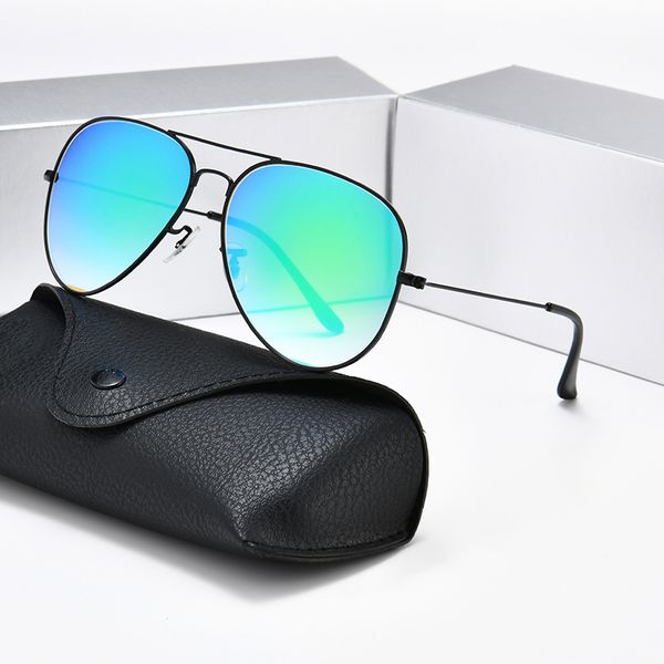 

sunglasses woman sunglasses classic mens aviator sun glasses black metal frame gradient flash mirror lens 58mm 62mm gafas de sol designer sh, White;black
