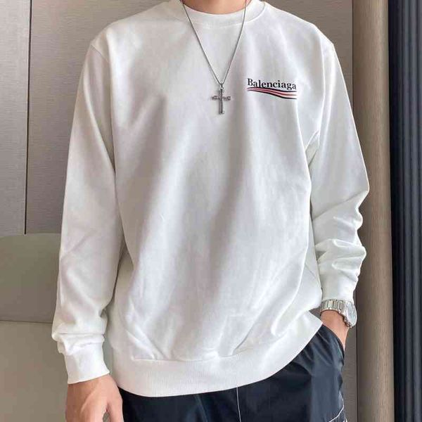 

designer sweaters baleciga's hoodies and sweatshirts casual shirts autumn winter new parisian classic cotton t-shirt cola, White;black