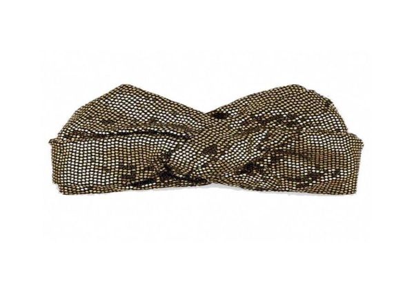 

round sequins shine headbands italy style popular cross hairband hair scarf, Silver