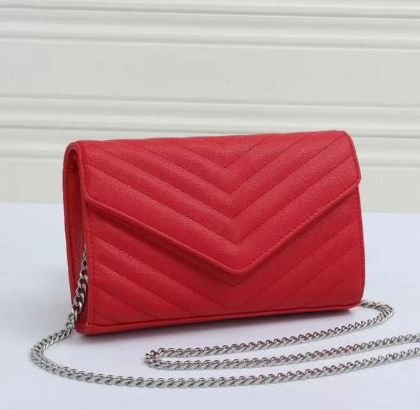 

fashion women luxurys designers bags real leather handbags messenger crossbody chain shoulder bag totes wallet, Black;red