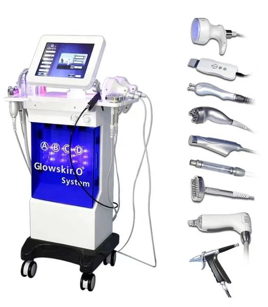 

multi-functional beauty equipment hydro dermabrasion 11 in 1 korean pdt facial skin care hydradermabrasion galvanic aqua peeling machine, Black;white