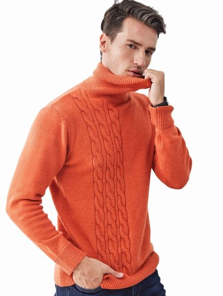 

men's sweaters men turtle neck cable knit sweater e5bo#, White;black