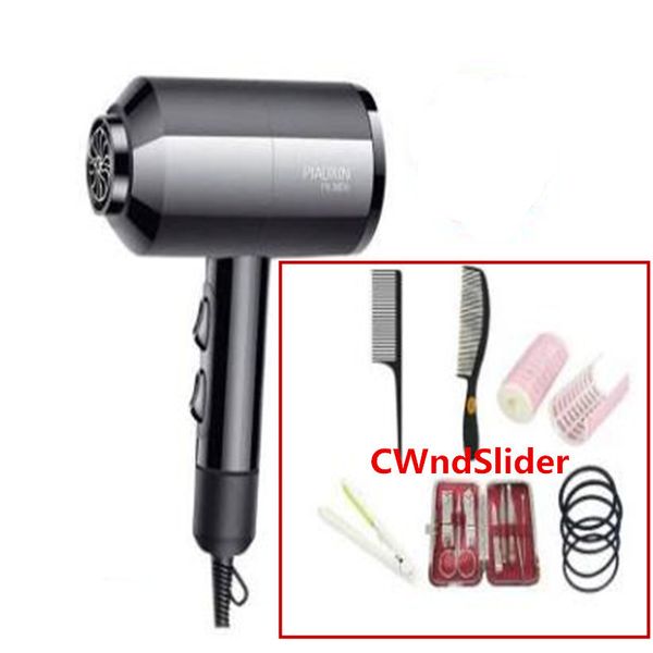

hair dryers professional leafless blow hair dryer anion strong wind smooth fast drying salon portable household no leaf barber hairdryer 220