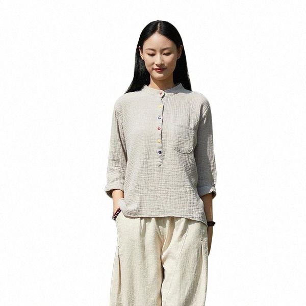 

ethnic clothing ethnic clothing shanghai story women's long sleeve shirts button down blouse tunic high low m70s#, Red