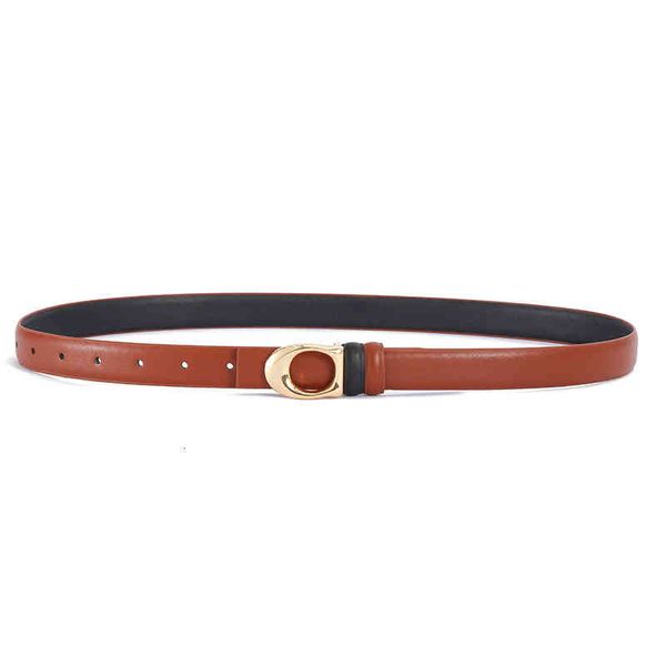 

belts wenshuo's double-sided two-color belt women's korean version ins style with skirt sweater decoration thin ilyw, Black;brown