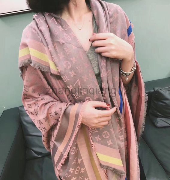 

designer cashmere head wool l scarf woman mens autumn winter new fashion brand shawl dual purpose double sided two color long scarf l70in w2, Blue;gray