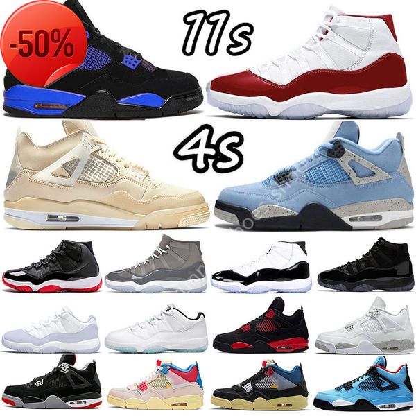 

boots 2022 sail 4 4s mens basketball shoes sneakers 11 11s cherry cool grey concord gamma university blue fire red oreo bred black cat white