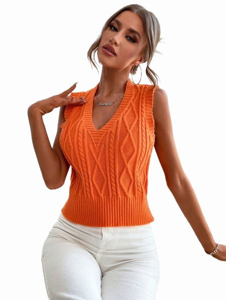 

women's sweaters cable knit sweater vest 2022 new k5vm#, White;black
