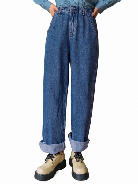 

women's jeans dazy slant pocket straight leg jeans g8mf#, Blue