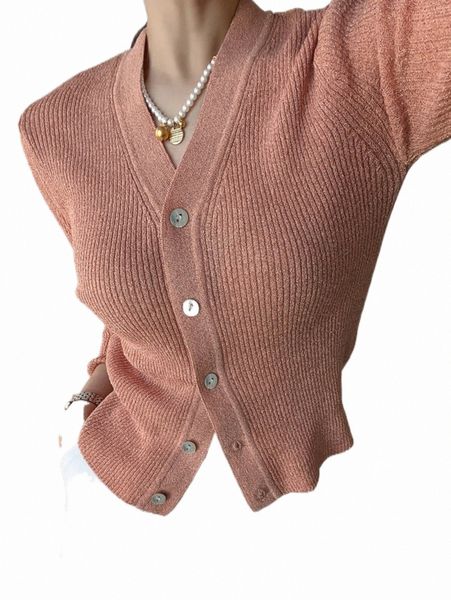 

women's sweaters dazy ribbed knit button front cardigan j1xc#, White;black