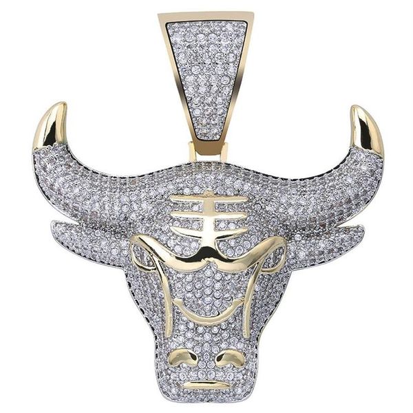 

fashion simple bull head pendant necklace outer sliding object casual men and women necklaces322d, Silver