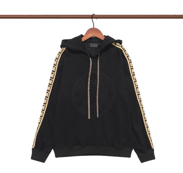 

fashion designer letter print men's hoodies streetwear breathable coat homme outfit jacket for man, Black