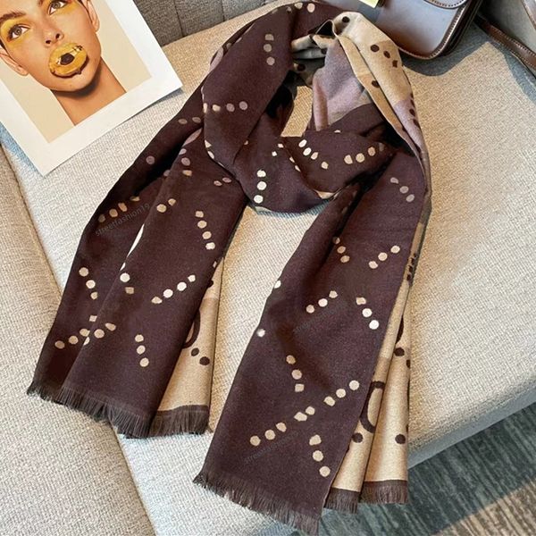 

stylish women cashmere scarf designer letter printed reversible scarves soft warm wraps autumn winter long shawls womens and mens christmas, Blue;gray