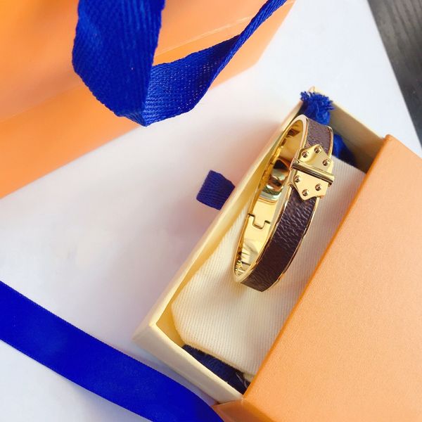 

2021 bracelet designer jewelry bangle stainless steel luxury buckle jewelrys women mens brand cart, Golden;silver