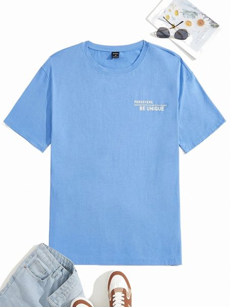 

men's t-shirts men slogan graphic tee 2022 new y9wf#, White;black