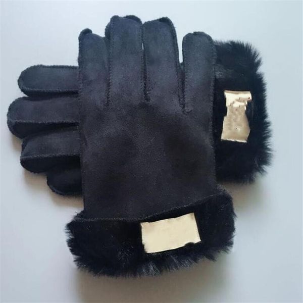 

2021 fashion women gloves for winter and autumn cashmere mittens glove with lovely fur ball outdoor sport warm winters glovess 003289l, Blue;gray