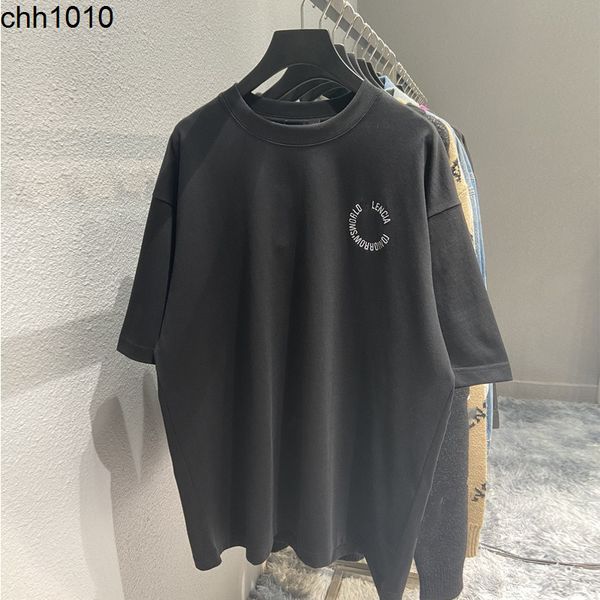 

spring and hoodies summer high version b home tomorrow world earth pattern bb letter print pullover round neck men's and women's t, Black