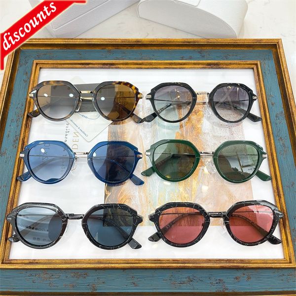 

designer sunglasses 2022 new p family round frame ins net red men's and women's personalized spr05ys, White;black