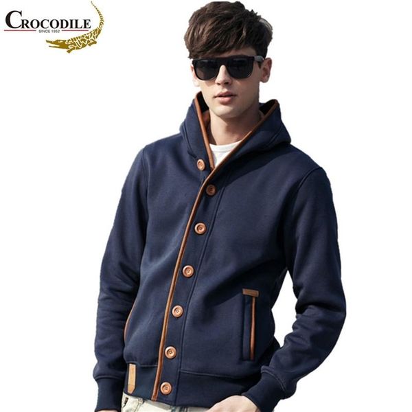 

crocodile brand sweatshirt men hoodies solid hoodie mens coat pullover men's casual brand man clothes tracksuits masculino 20268y, Black