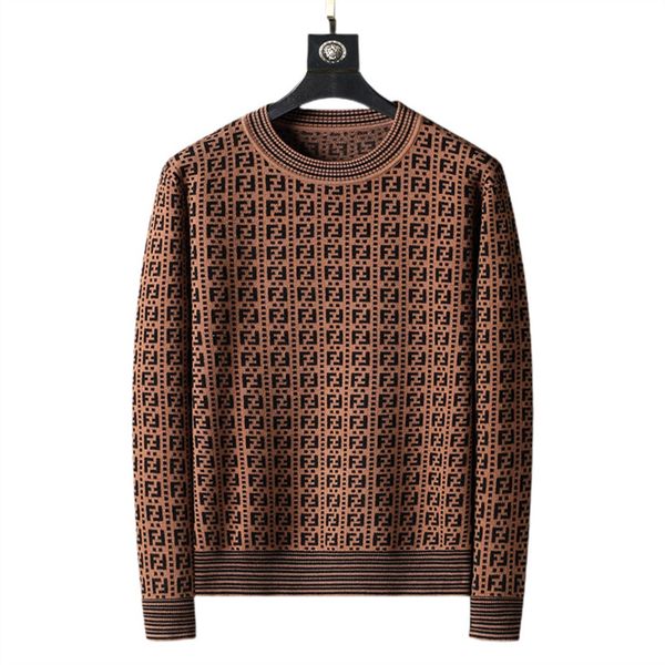 

brand designers design fashionable men's sweaters leisure long classic luxury plaid pullover a variety of styles and women's loose, White;black