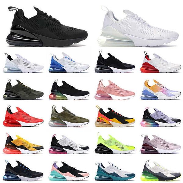 

270 sports running shoes womens mens triple black white po blue spirt teal platinum volt 270s trainers sneakers size 36-45164r