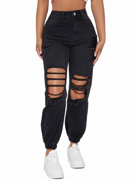 

women's jeans petite ripped jogger jeans 2022 new g5ju#, Blue