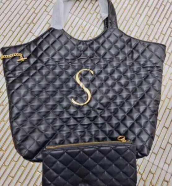 

women's luxury composite shopping bags designer seven-grid frosted leather ling plaid cow leather flap handbag long shoulder bag crossb