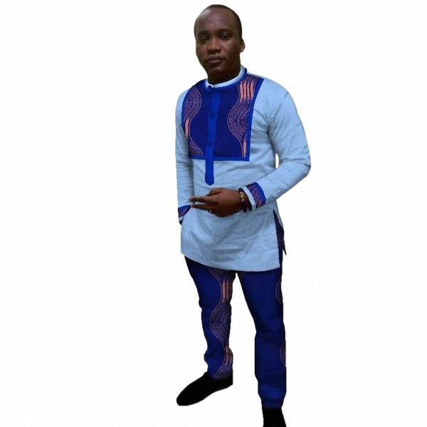 

men's tracksuits men's tracksuits africa style 2021 customized pants suits for men dashiki plus size denim suit fashion traditiona, Gray